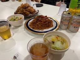 An example lunch with drink