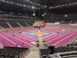 Inside the venue in Nagoya