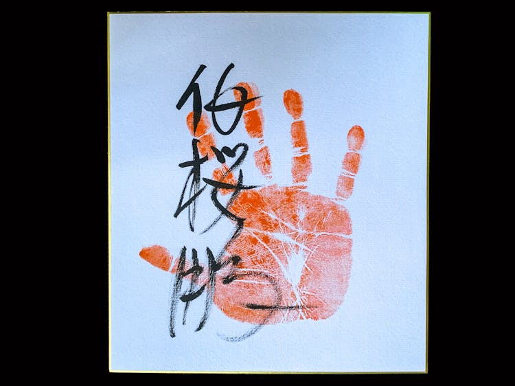 Hakuoho sumo autograph (tegata)