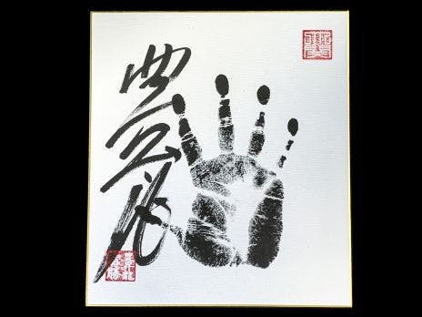 Hoshoryu sumo autograph (tegata)