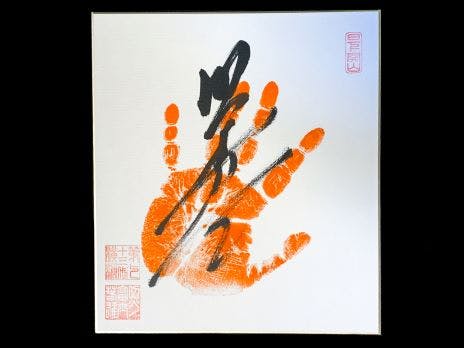 Terunofuji sumo autograph (tegata)