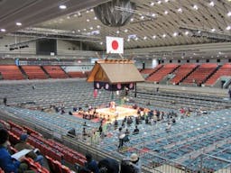 Inside the venue in Osaka